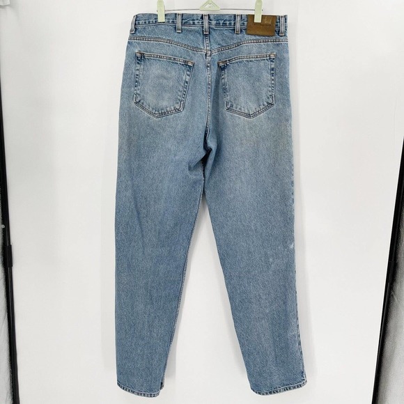 Calvin Klein Vintage Easy Fit Tapered Jeans Sz 36 Men's Blue Stonewash Pockets - Picture 4 of 10